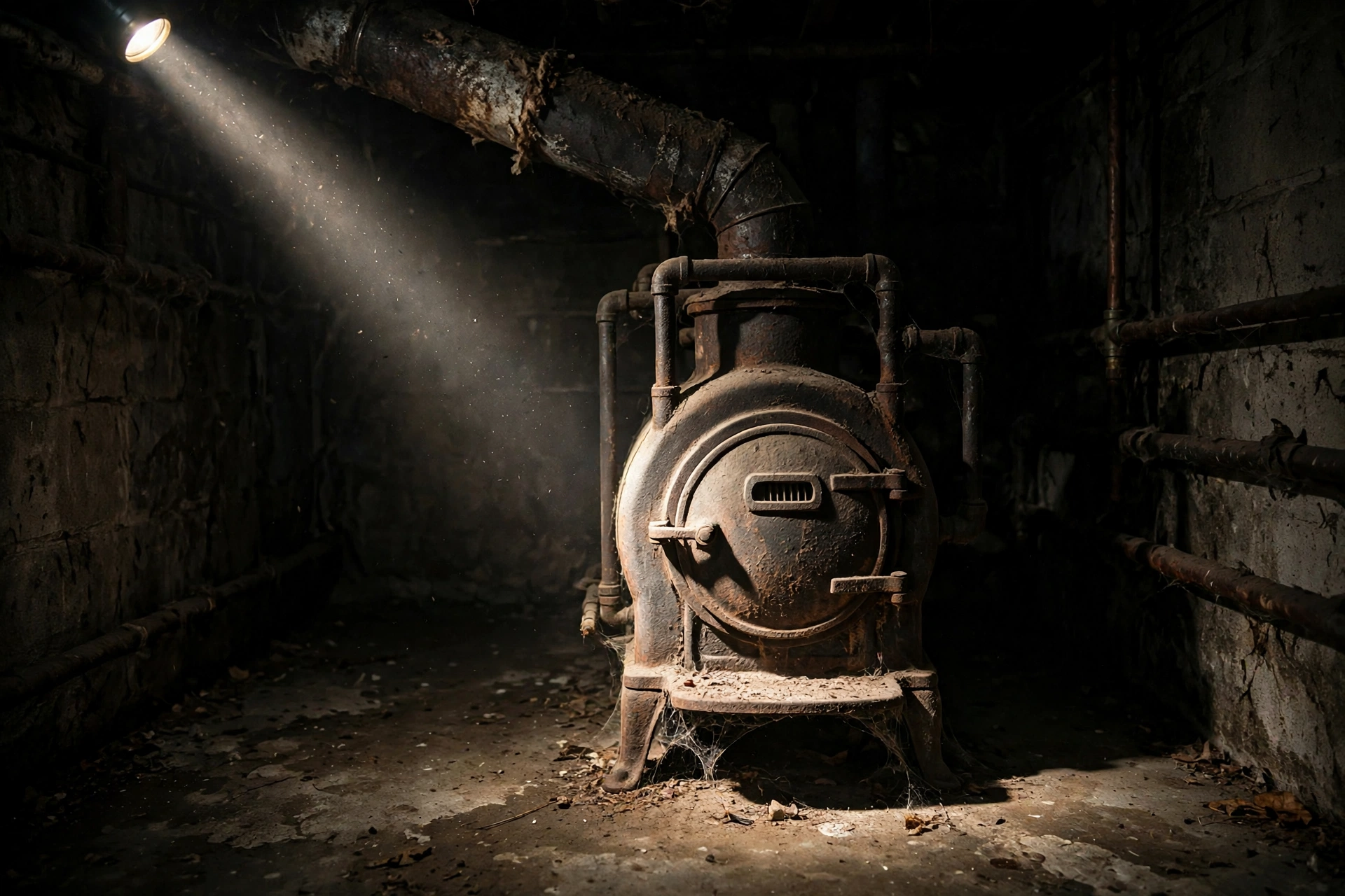 Technician servicing a furnace burner assembly in Delaware