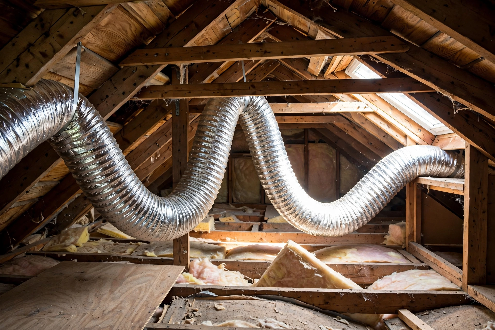Gas furnace unit in a residential basement in a Delaware home